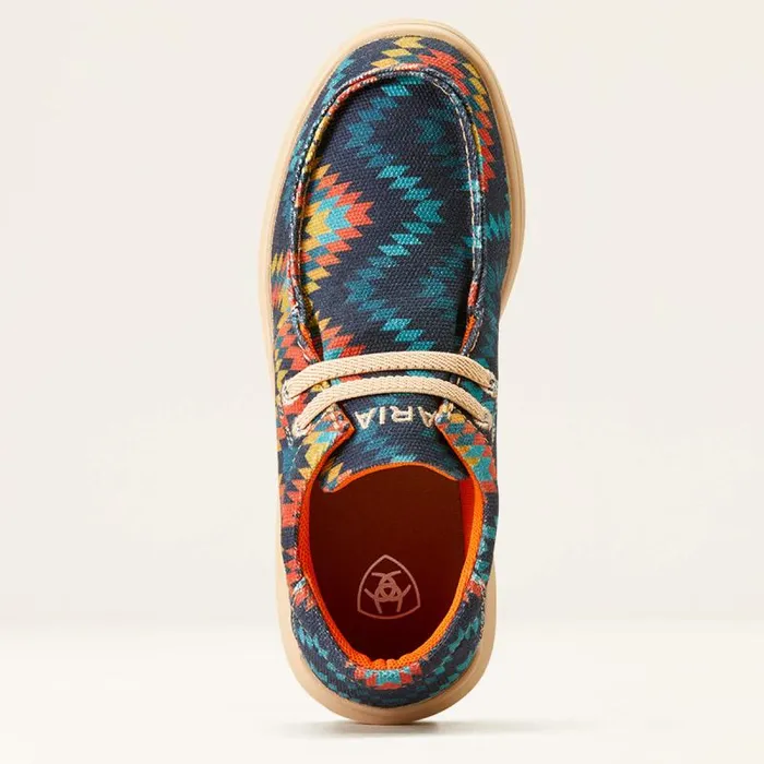 Kids Big Kids039 Footwear Ariat Hilo Blue Aztec