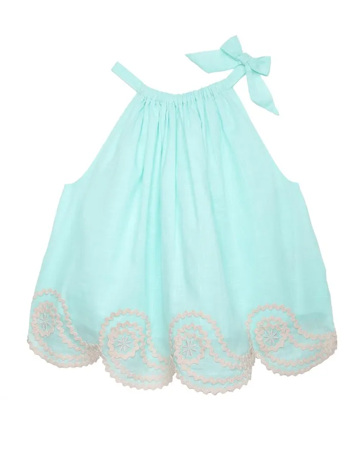 Kids Clothing Zimmermann Waverly Ric Rac Top Blue