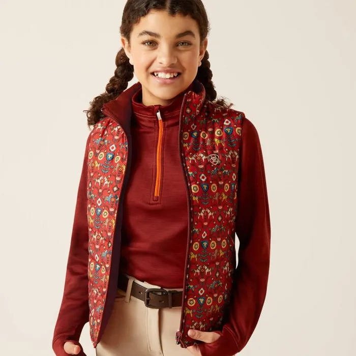 Kids English Riding Clothing Ariat Bella Reversible Insulated Vest Dala Horse Kids English Riding Clothing Ariat Bella Reversible Insulated Vest Dala Horse