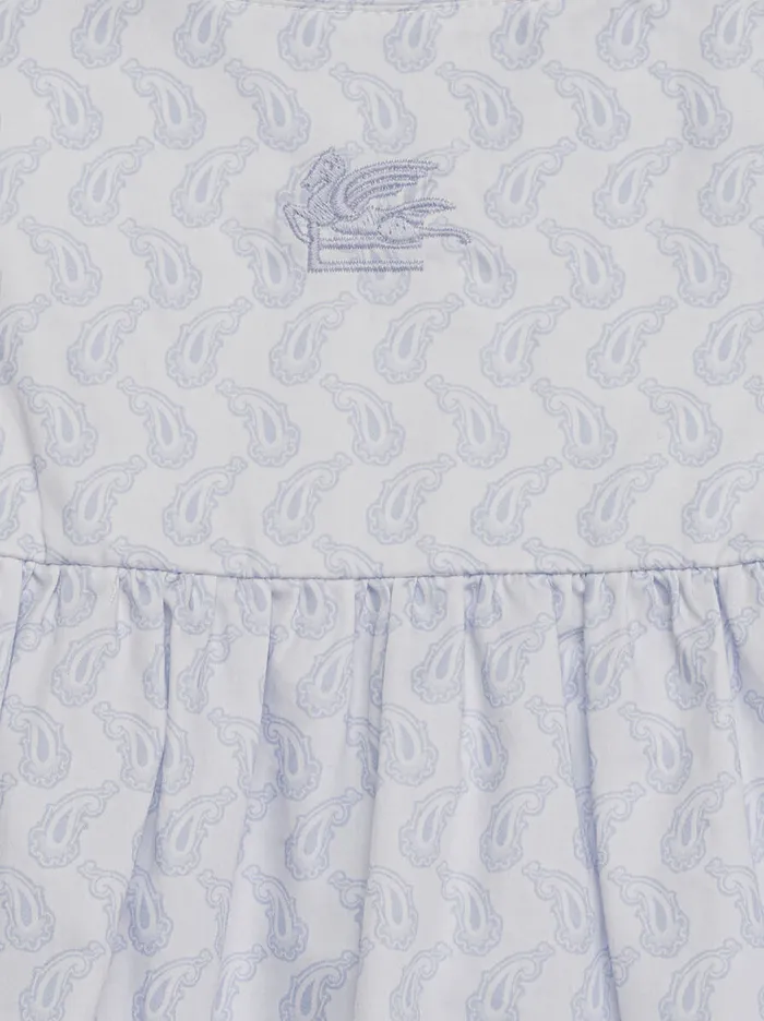 Kids Etro Clothing Sleeveless MicroPaisley Romper Suit Light Blue Kids Etro Clothing Sleeveless MicroPaisley Romper Suit Light Blue
