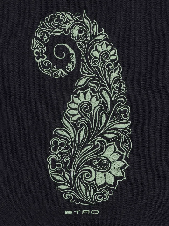 Kids Etro Topwear Embroidered Sweatshirt For Children Navy Blue Kids Etro Topwear Embroidered Sweatshirt For Children Navy Blue