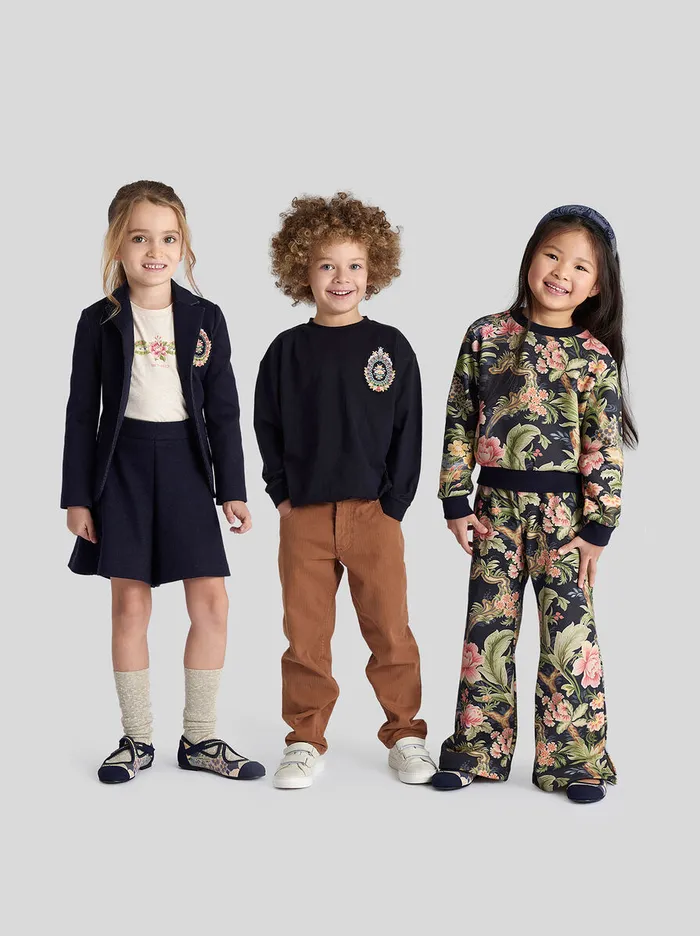 Kids Etro Topwear Floral Sweatshirt For Children Navy Blue Kids Etro Topwear Floral Sweatshirt For Children Navy Blue