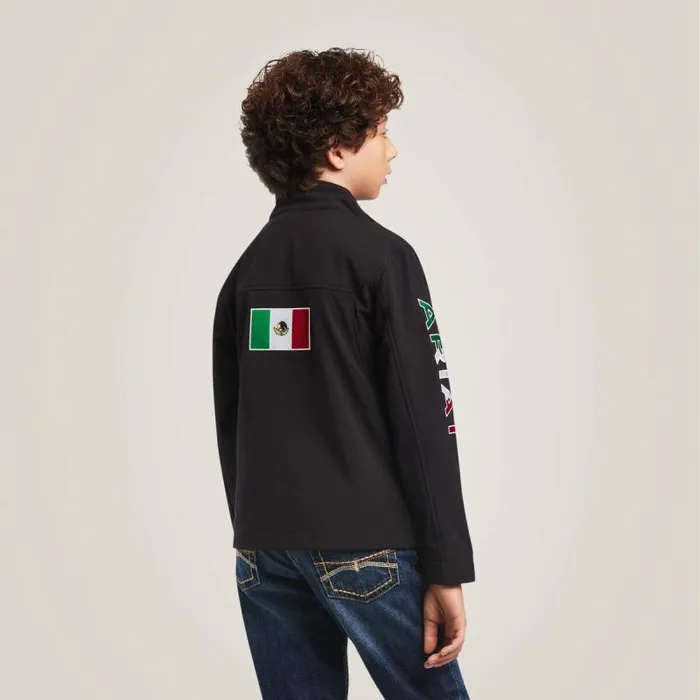 Kids Jackets and Vests Ariat New Team Softshell MEXICO Jacket Black