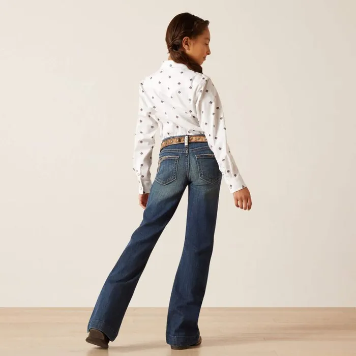 Kids Jeans Ariat REAL Naz Trouser Pacific Kids Jeans Ariat REAL Naz Trouser Pacific