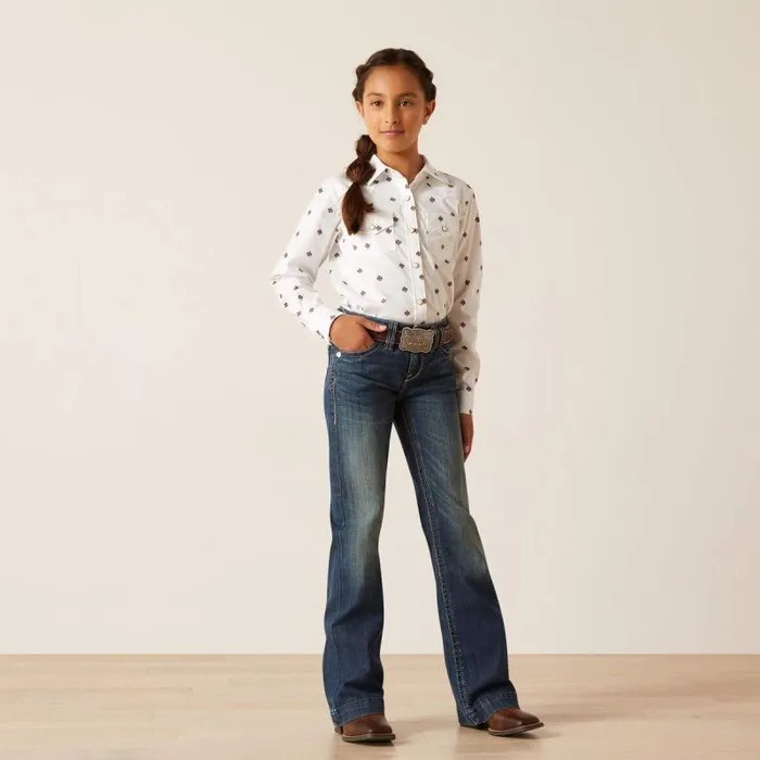 Kids Jeans Ariat REAL Naz Trouser Pacific Kids Jeans Ariat REAL Naz Trouser Pacific