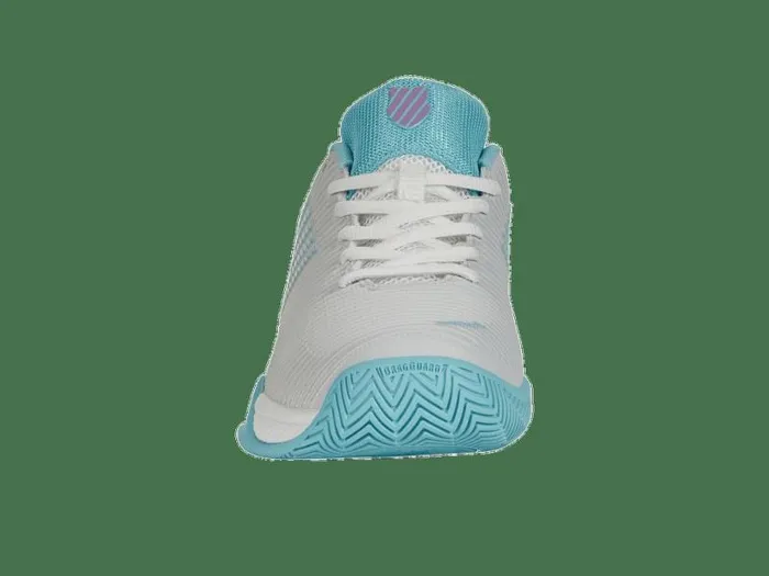 Kids KSwiss Teens 816 Years HYPERCOURT EXPRESS 2 Brilliant Whiteangel Bluesheer Lilac