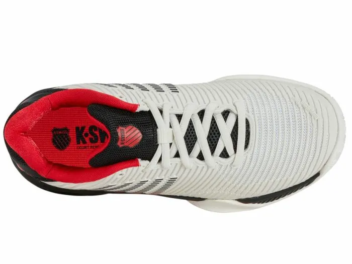 Kids KSwiss Tennis HYPERCOURT EXPRESS 2 Bright Whitestretch Limohigh Risk Red