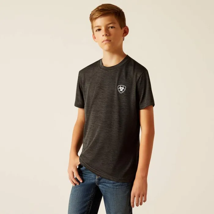 Kids TShirts and Polos Ariat Charger Ariat Crestline TShirt Charcoal Kids TShirts and Polos Ariat Charger Ariat Crestline TShirt Charcoal