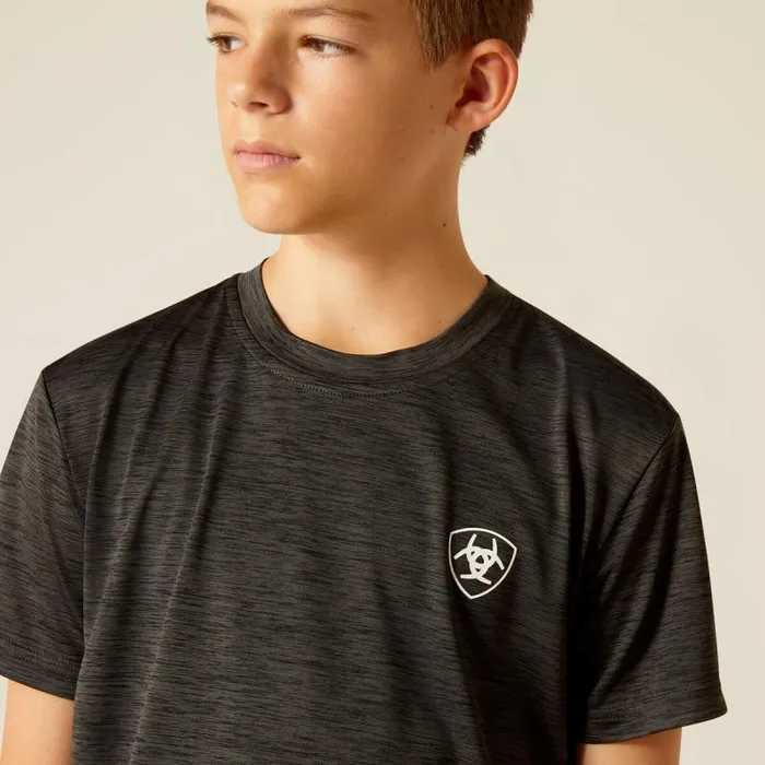 Kids TShirts and Polos Ariat Charger Ariat Crestline TShirt Charcoal Kids TShirts and Polos Ariat Charger Ariat Crestline TShirt Charcoal