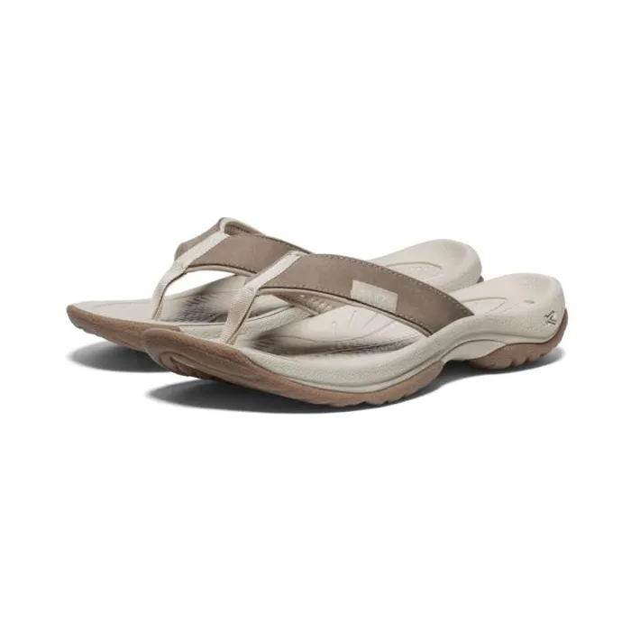 Kona Flip BrindleSilver Birch Leather FlipFlop Women KEEN SlipOns Kona Flip BrindleSilver Birch Leather FlipFlop Women KEEN SlipOns
