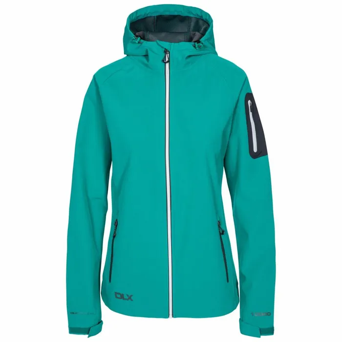 Landry DLX Softshell Jacket Ocean Green Women Trespass Softshell Jackets