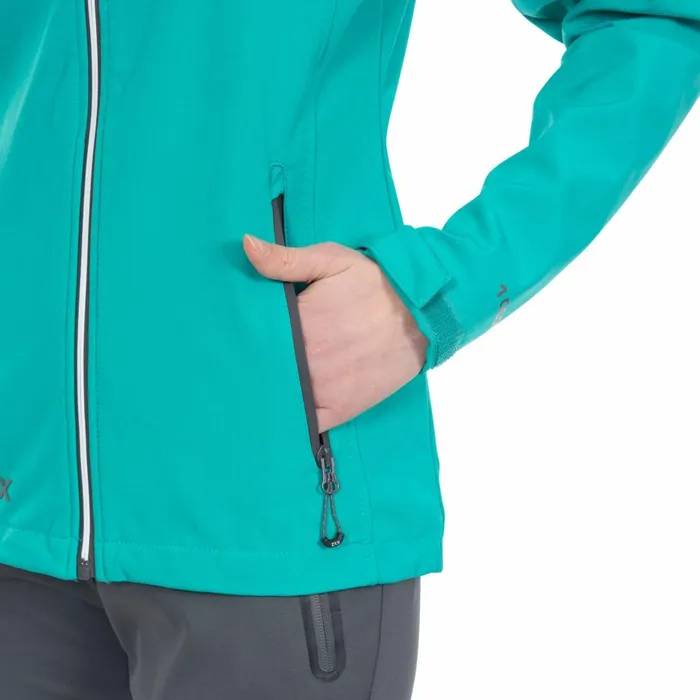Landry DLX Softshell Jacket Ocean Green Women Trespass Softshell Jackets