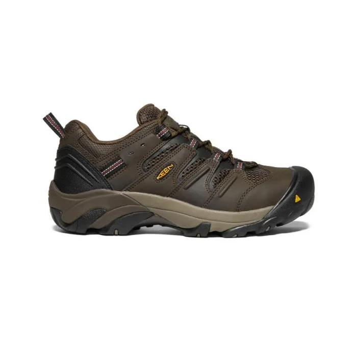 Lansing Low Steel Toe Cascade BrownFired Brick Men KEEN Shoes