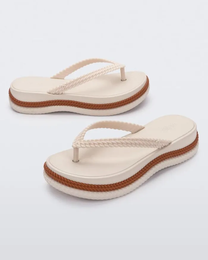 Leblon Beigebrown Women Melissa Flip Flops