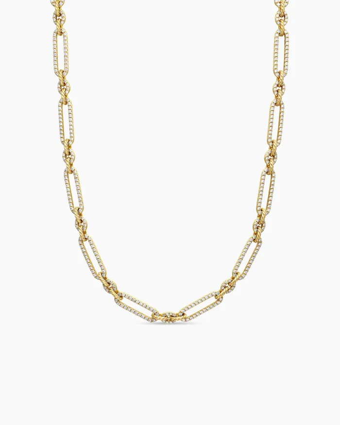 Lexington Chain Necklace In 18K Yellow Gold With Diamonds 65mm Women David Yurman Chain Lexington Chain Necklace In 18K Yellow Gold With Diamonds 65mm Women David Yurman Chain