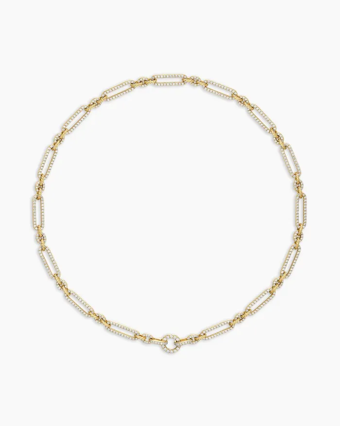 Lexington Chain Necklace In 18K Yellow Gold With Diamonds 65mm Women David Yurman Chain Lexington Chain Necklace In 18K Yellow Gold With Diamonds 65mm Women David Yurman Chain