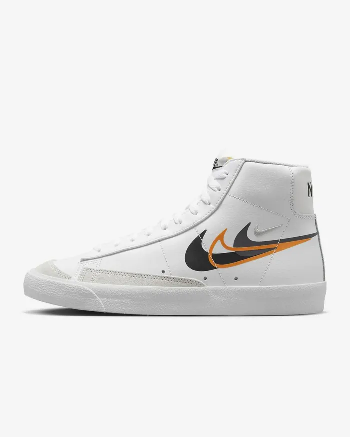 Lifestyle Men Nike Blazer Mid 03977 Whitebright Mandarinmedium Ashblack