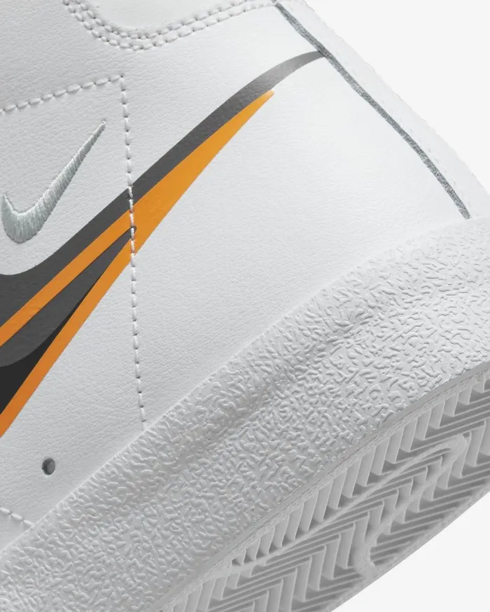 Lifestyle Men Nike Blazer Mid 03977 Whitebright Mandarinmedium Ashblack
