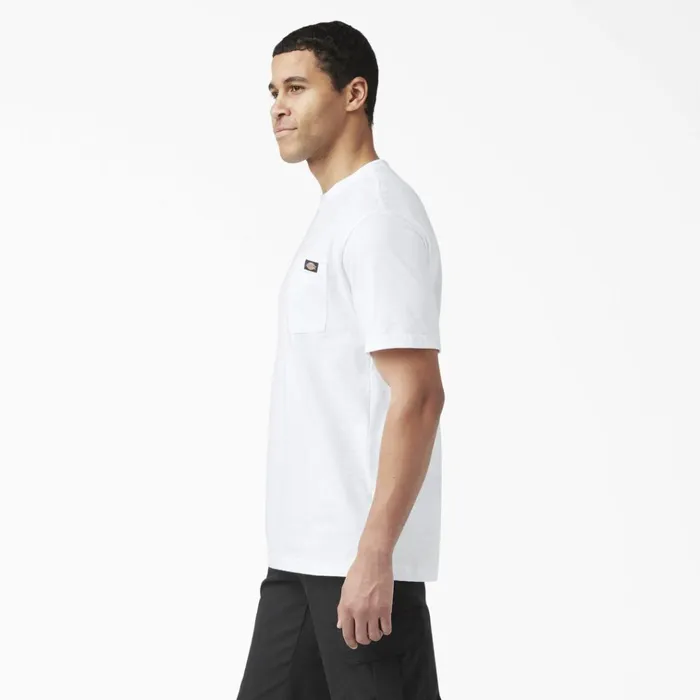 Lightweight Short Sleeve Pocket TShirt White White wh Men Dickies Work Shirts Lightweight Short Sleeve Pocket TShirt White White wh Men Dickies Work Shirts