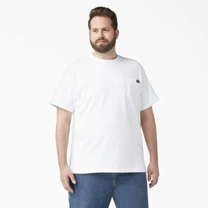 Lightweight Short Sleeve Pocket TShirt White White wh Men Dickies Work Shirts Lightweight Short Sleeve Pocket TShirt White White wh Men Dickies Work Shirts