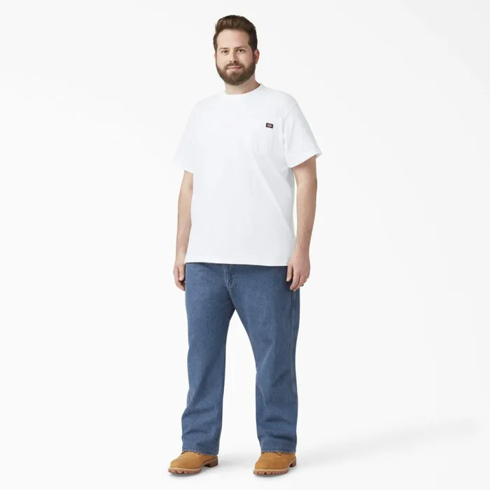 Lightweight Short Sleeve Pocket TShirt White White wh Men Dickies Work Shirts Lightweight Short Sleeve Pocket TShirt White White wh Men Dickies Work Shirts