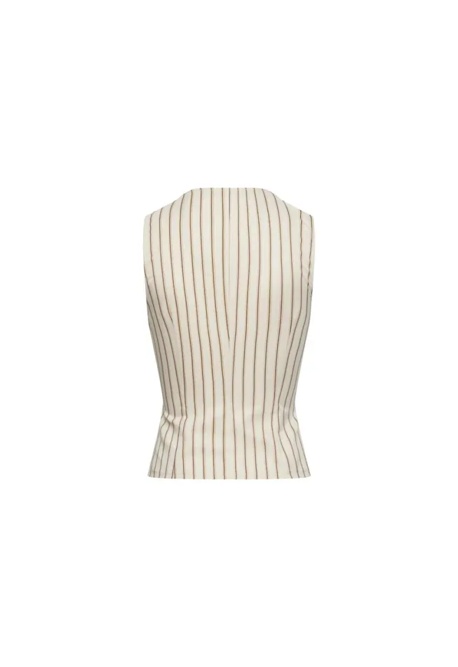Lioness Fashion BEBE TOP Cream Stripe Women Tops Lioness Fashion BEBE TOP Cream Stripe Women Tops