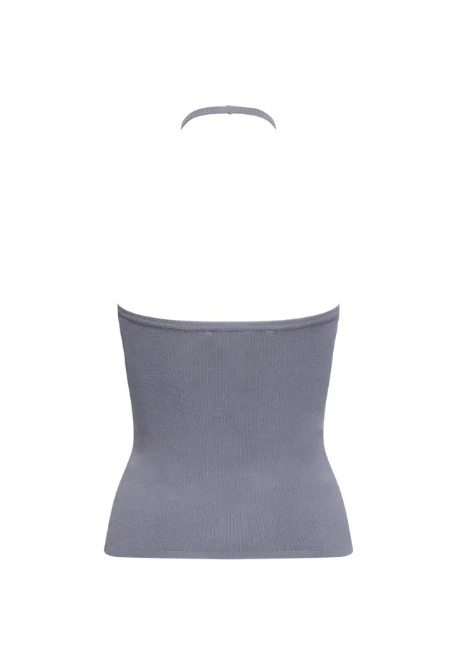 Lioness Fashion BRAT HALTER TOP Slate Women Tops Lioness Fashion BRAT HALTER TOP Slate Women Tops