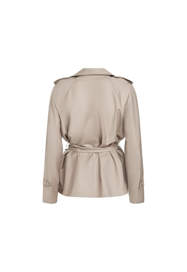 Lioness Fashion CROPPED TRENCHEROUS COAT Mushroom Women Outerwear Lioness Fashion CROPPED TRENCHEROUS COAT Mushroom Women Outerwear
