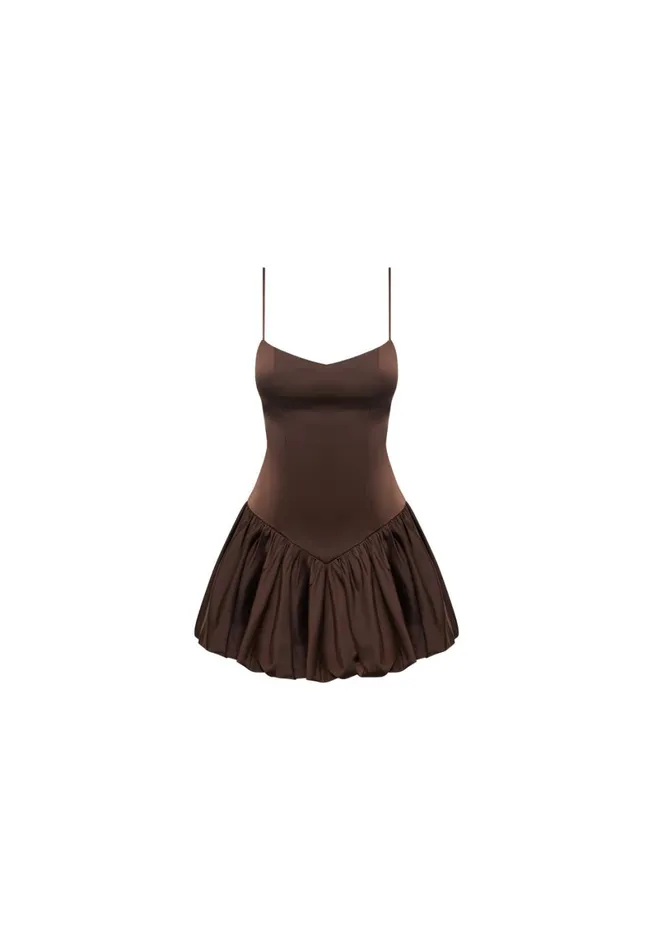 Lioness Fashion DOLLHOUSE MINI DRESS Coffee Women Dresses Lioness Fashion DOLLHOUSE MINI DRESS Coffee Women Dresses