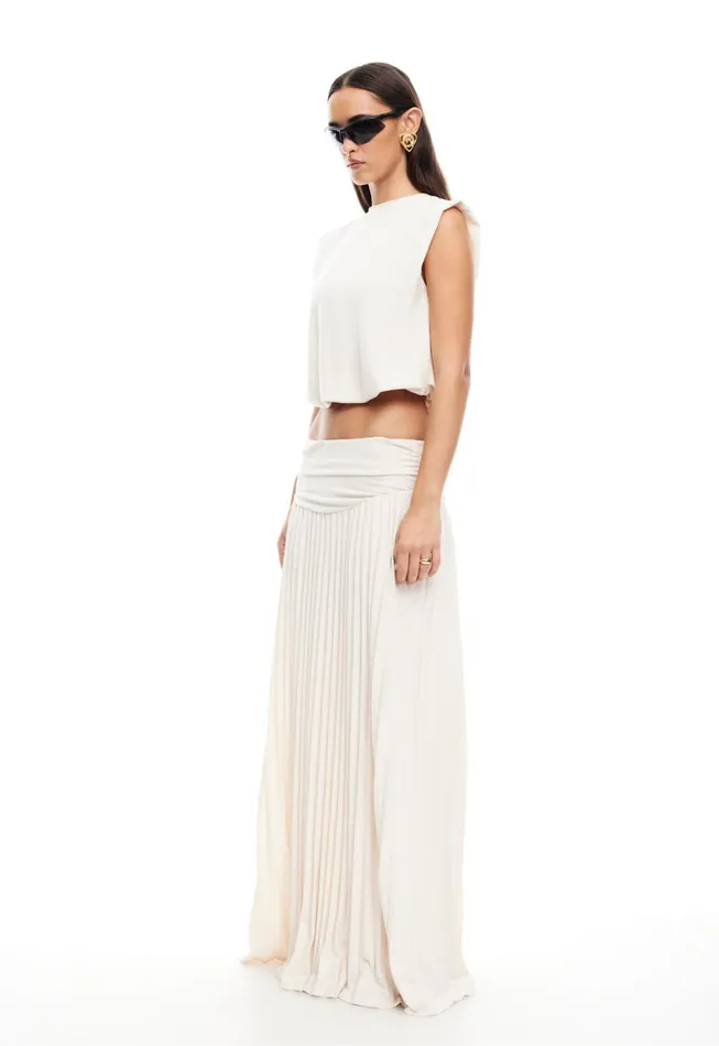 Lioness Fashion FIELD OF DREAMS MAXI SKIRT Ivory Women Bottoms Lioness Fashion FIELD OF DREAMS MAXI SKIRT Ivory Women Bottoms