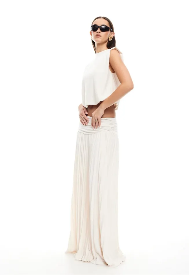 Lioness Fashion FIELD OF DREAMS MAXI SKIRT Ivory Women Bottoms Lioness Fashion FIELD OF DREAMS MAXI SKIRT Ivory Women Bottoms