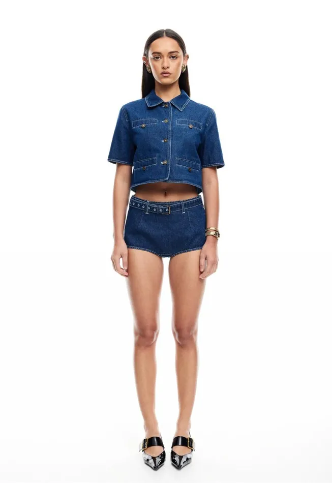 Lioness Fashion HALSTON DENIM TOP Blue Denim Women Denim