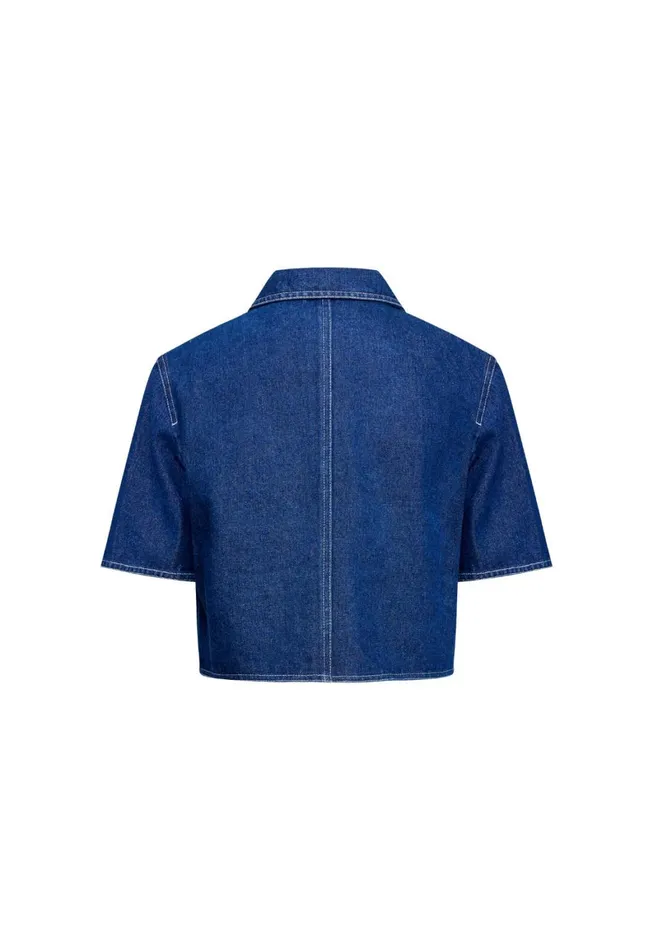 Lioness Fashion HALSTON DENIM TOP Blue Denim Women Denim
