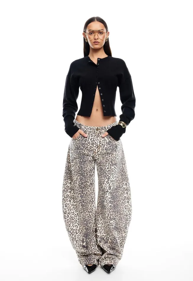 Lioness Fashion HORSESHOE JEAN Leopard Fade Women Pants Lioness Fashion HORSESHOE JEAN Leopard Fade Women Pants