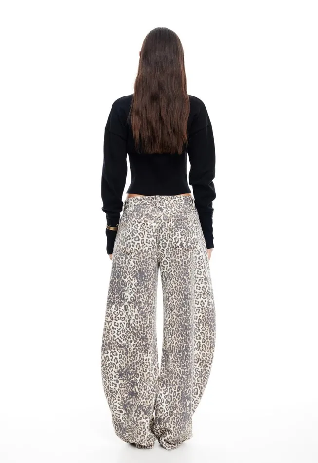 Lioness Fashion HORSESHOE JEAN Leopard Fade Women Pants Lioness Fashion HORSESHOE JEAN Leopard Fade Women Pants