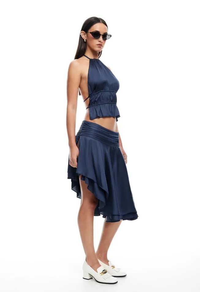 Lioness Fashion LEGACY HALTER TOP Navy Women Tops Lioness Fashion LEGACY HALTER TOP Navy Women Tops