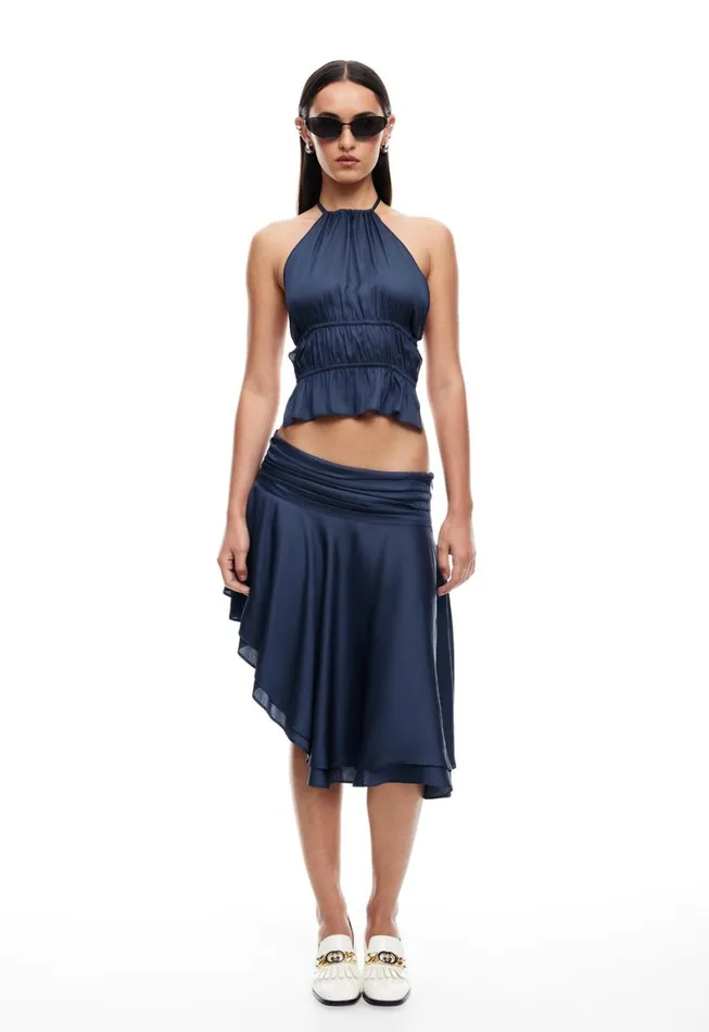 Lioness Fashion LEGACY HALTER TOP Navy Women Tops Lioness Fashion LEGACY HALTER TOP Navy Women Tops