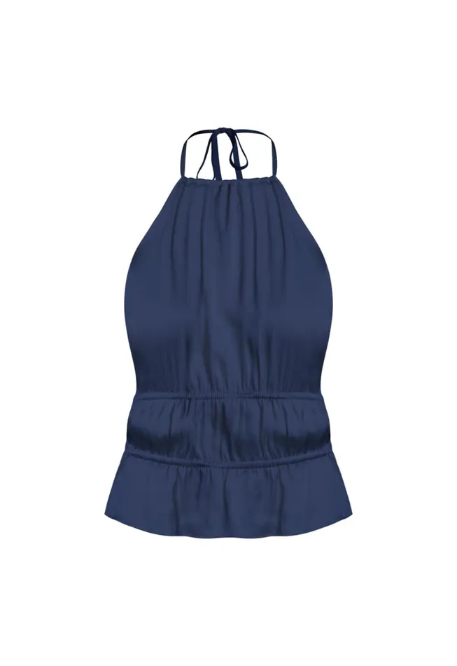Lioness Fashion LEGACY HALTER TOP Navy Women Tops Lioness Fashion LEGACY HALTER TOP Navy Women Tops