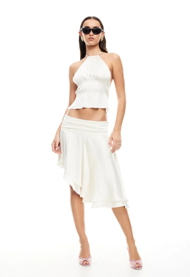 Lioness Fashion LEGACY MIDI SKIRT Ivory Women Skirts