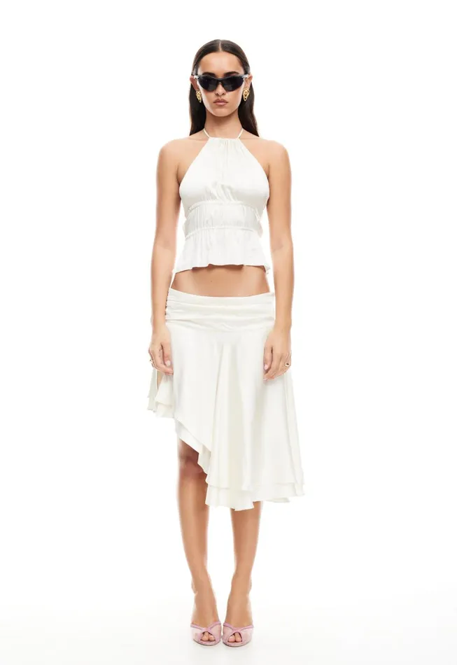 Lioness Fashion LEGACY MIDI SKIRT Ivory Women Skirts