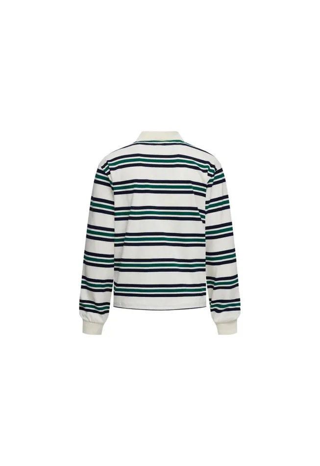 Lioness Fashion LEISURE LONG SLEEVE POLO Ivory Moss Women Tops