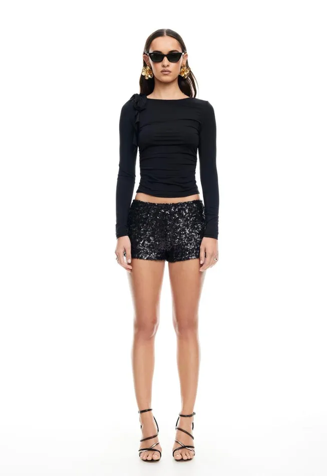 Lioness Fashion RENDEZVOUS LONG SLEEVE TOP Onyx Women Tops Lioness Fashion RENDEZVOUS LONG SLEEVE TOP Onyx Women Tops