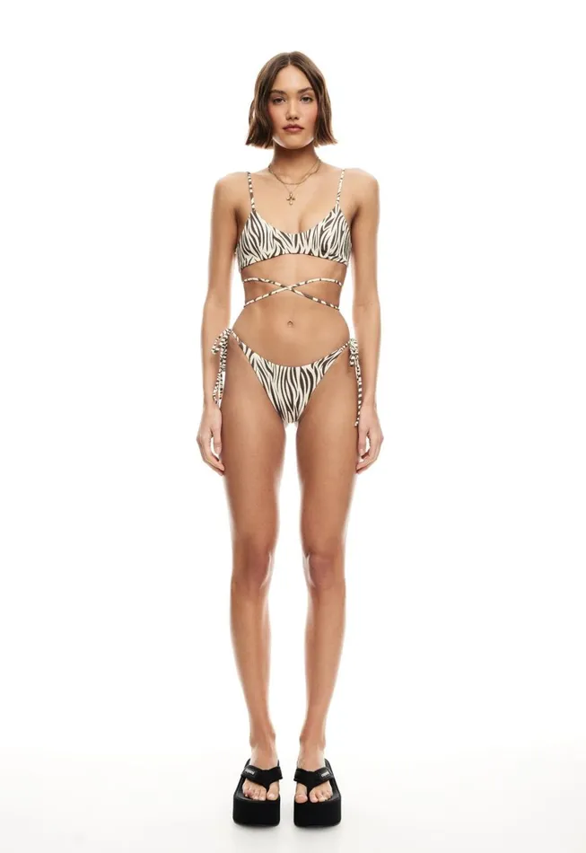 Lioness Fashion RIO TIE BOTTOM Zebra Women Sets