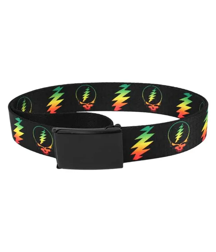 Liquid Blue Belts Accessories Rasta SYF Bolt Adjustable Web Belt Black