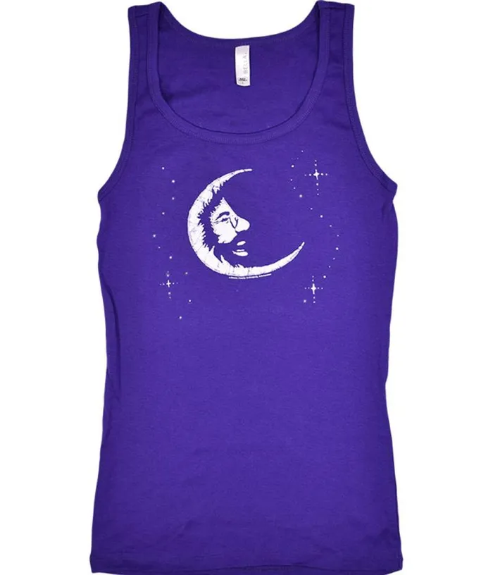 Liquid Blue Juniors Tank Top Women Jerry Moon Purple Juniors Tank Top TShirt