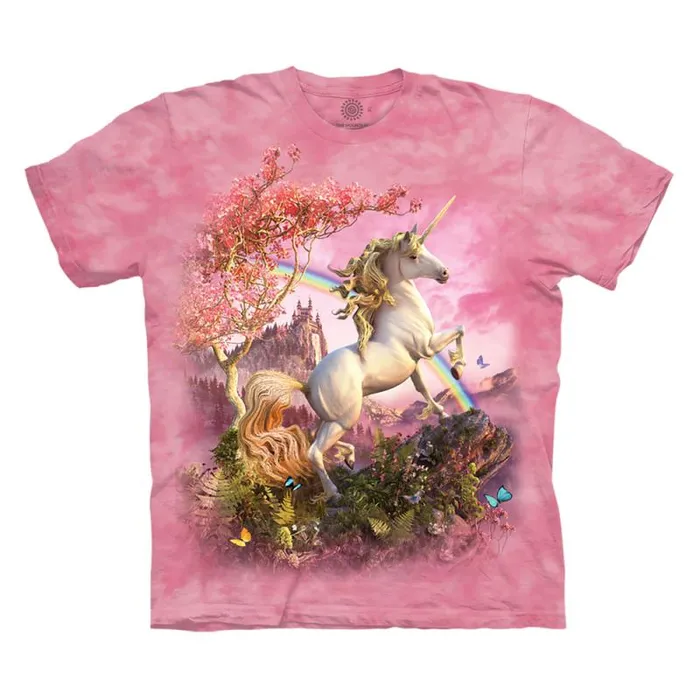 Liquid Blue TShirt Men Awesome Unicorn Classic Cotton TShirt