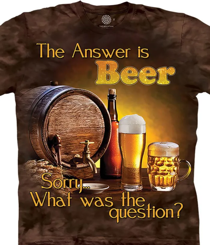 Liquid Blue TShirt Men Beer Outdoor Classic Cotton TShirt