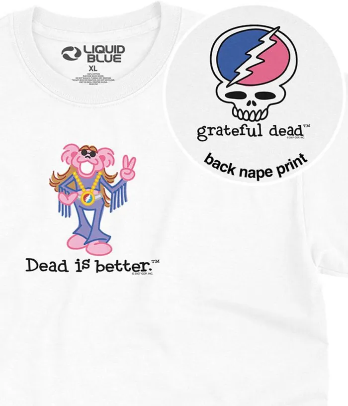 Liquid Blue TShirt Men Fringe Dead Is Better TShirt
