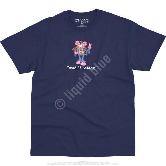 Liquid Blue TShirt Men Fringe Dead Is Better TShirt