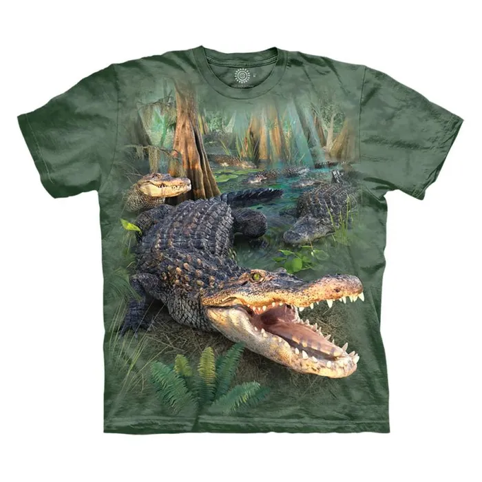 Liquid Blue TShirt Men Gator Parade Classic Cotton TShirt